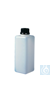 Square wide neck bottles 500 ml, HDPE, tamper evident cap, 65 x 65 x H 165 mm Square wide neck...